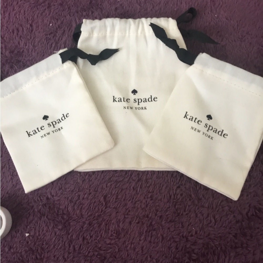 New Kate Spade Jewelry Dust Bags - Set Of 3